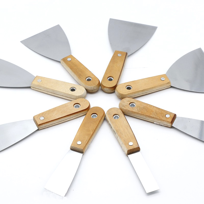 putty knives hard blade 1in 2in 3in 4i 5in paint scraper stainless steel with wood handle putty knife