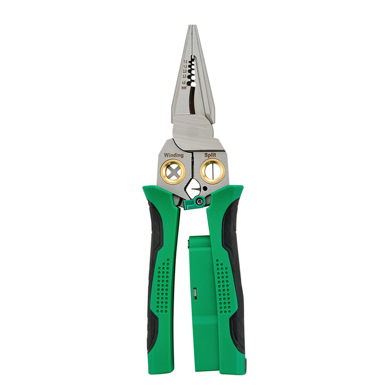 8-in-1 Industrial Grade Battery Model Stainlerss Steel Pliers with Electric Tester Attached 8 in 1 industrial grade battery model stainlerss steel pliers with electric tester attached
