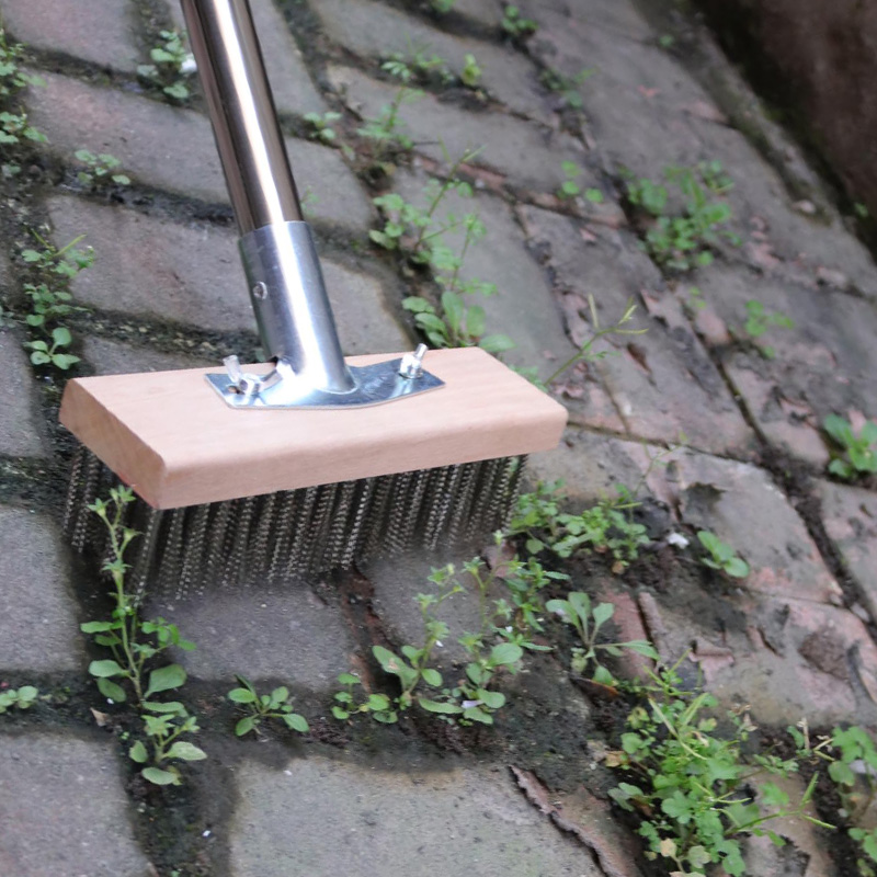stainless steel deck brush wire cleaning brushes for patio garden garage broom floor scrub brush with long handle stainless steel deck brush wire cleaning brushes for patio garden garage broom floor scrub brush with long handle