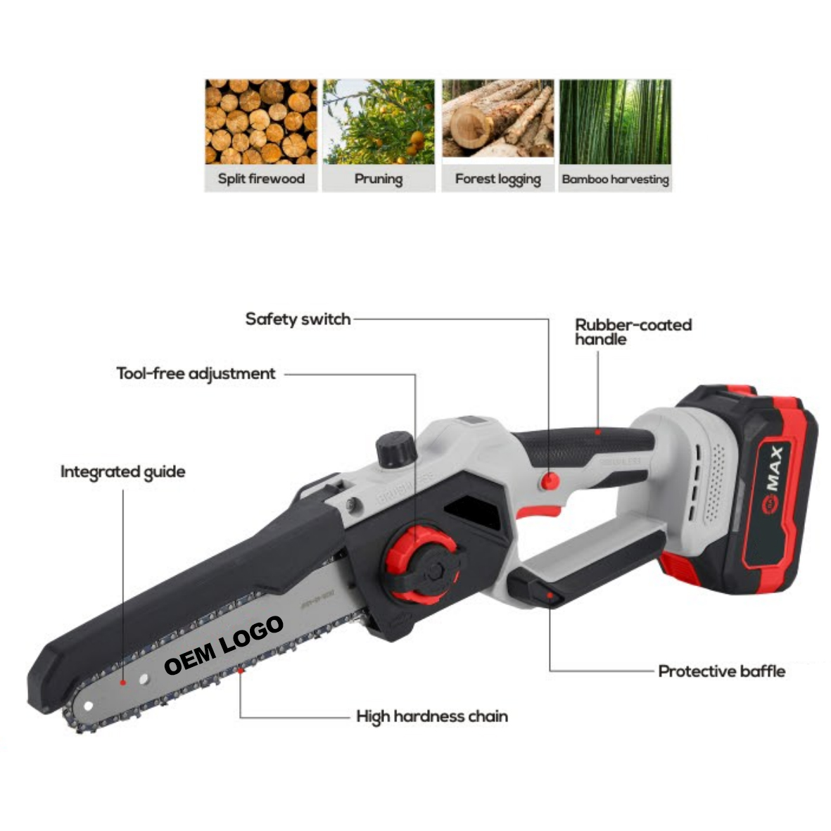 electric chainsaw oem logo professional handheld brushless motor cordless 12inch electric chainsaw oem logo professional handheld brushless motor cordless 12inch