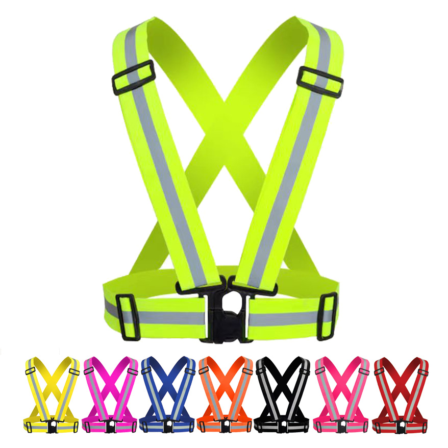 highlight reflective straps night work security running cycling safety vest reflective belt highlight reflective straps night work security running cycling safety vest reflective belt
